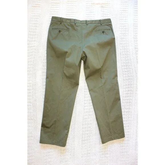 Brooklyn Britches Men's Dress Pants Bullock & Jones Size 42 Cotton blend Green